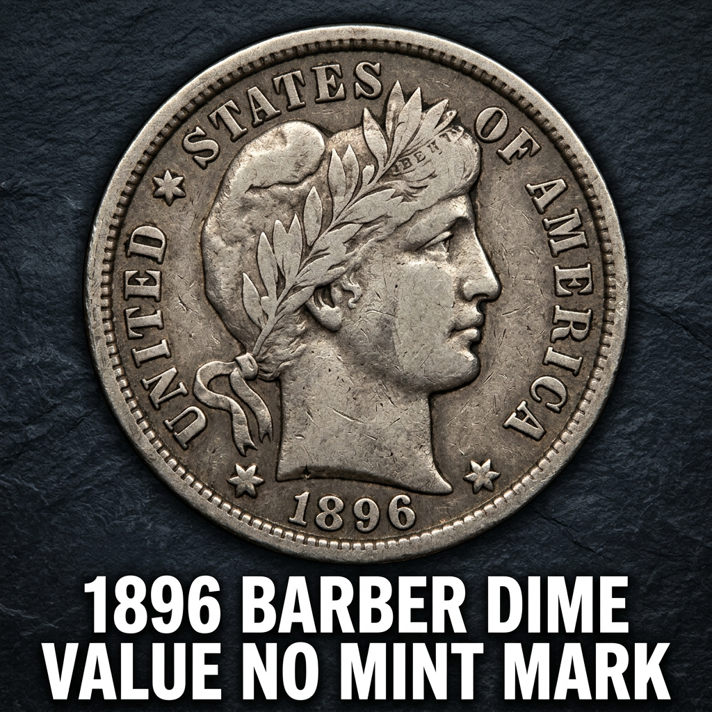 1896 Barber Dime Value with No Mint Mark What It's Really Worth Today