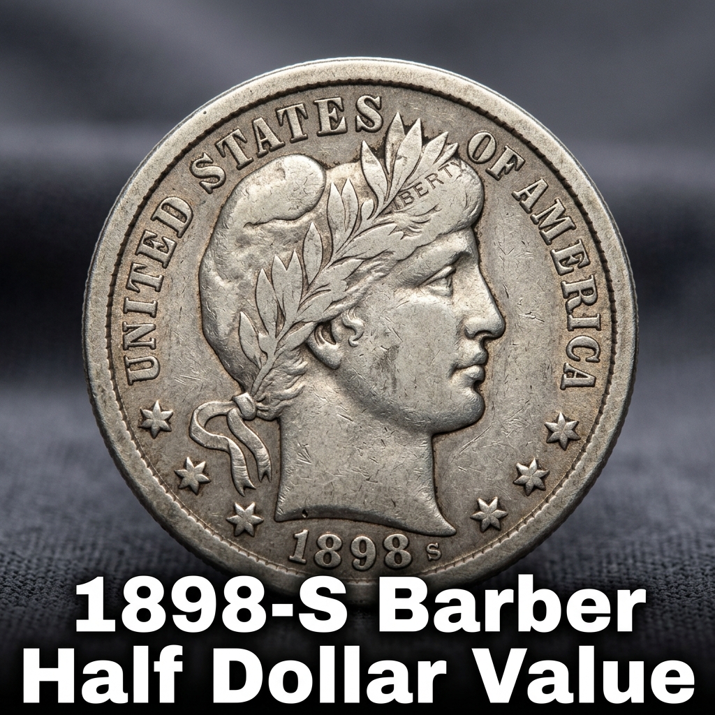 1898-S Barber Half Dollar Value and What Your Coin Could Be Worth Today