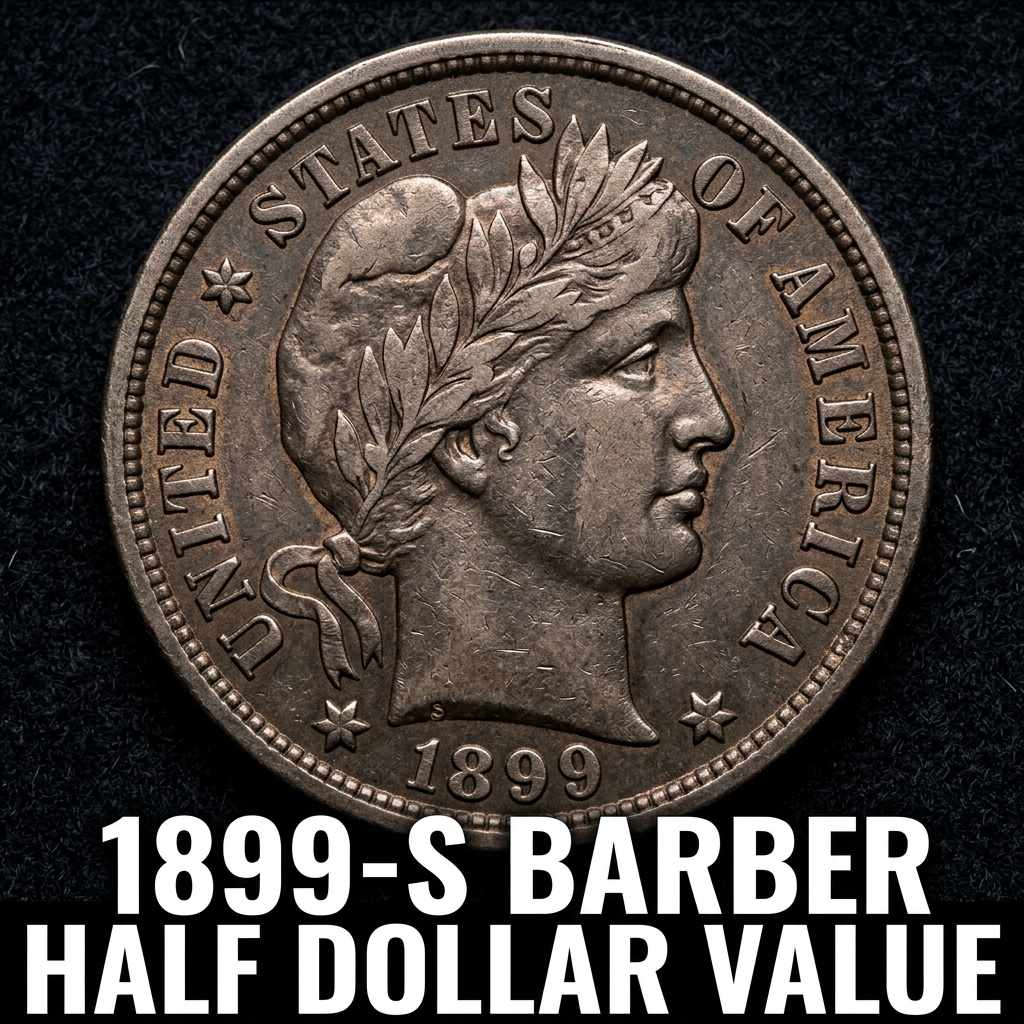 1899-S Barber Half Dollar Value What It's Really Worth Today