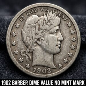 1902 Barber Dime Value With No Mint Mark What It's Worth Today