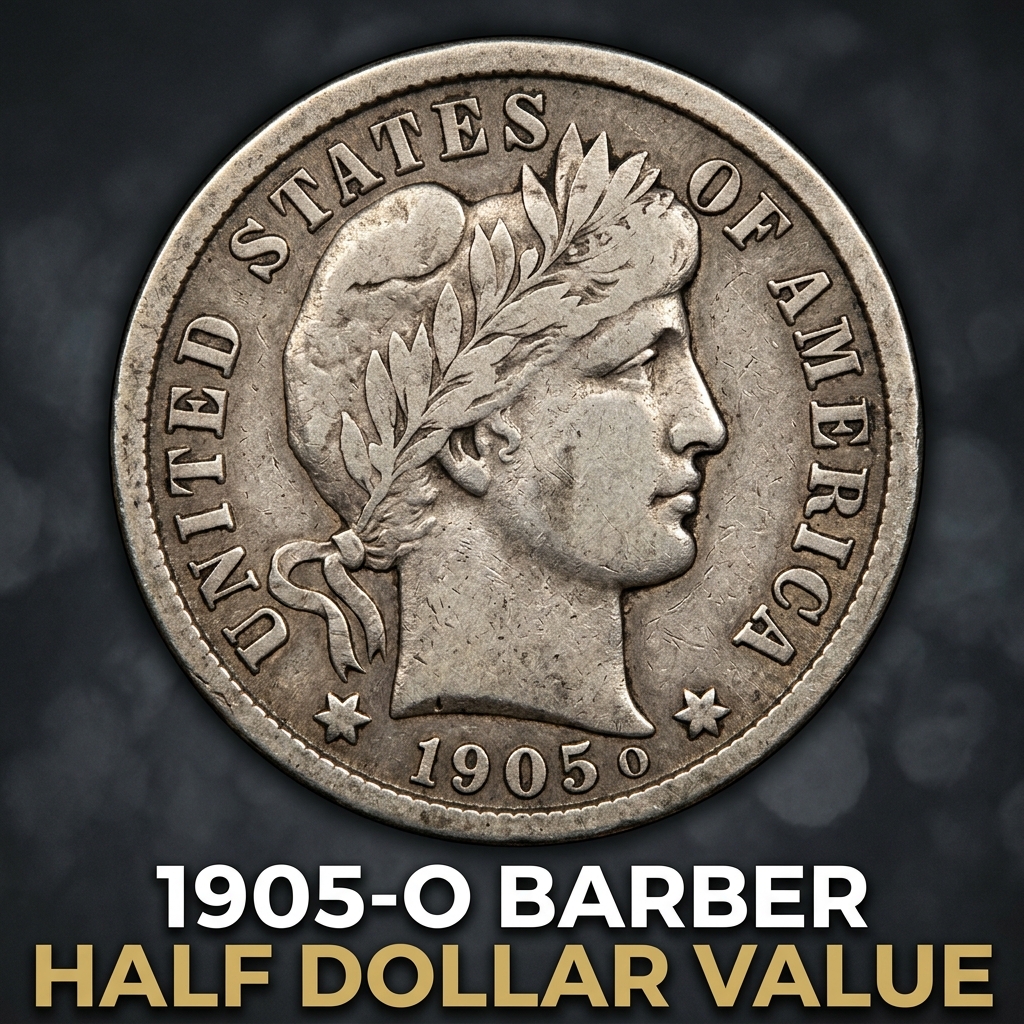 1905-O Barber Half Dollar Value and What It Could Be Worth Today