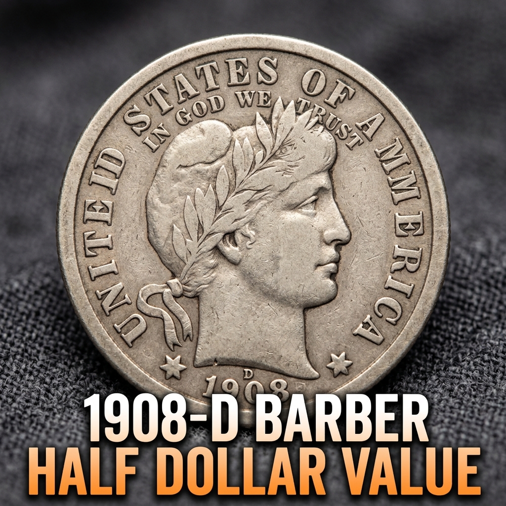 1908-D Barber Half Dollar Value and What Collectors Are Paying Today