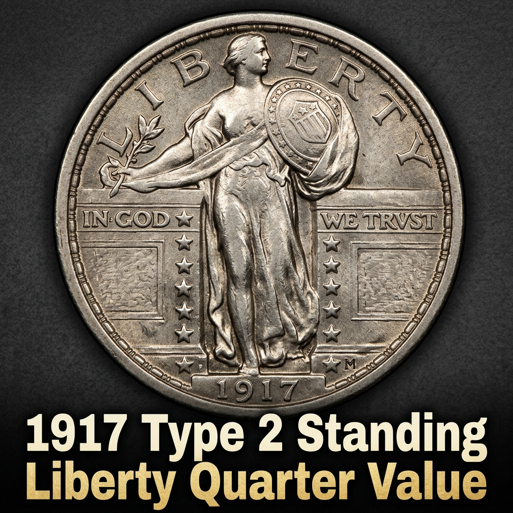 1917 Type 2 Standing Liberty Quarter Value and What Yours Might Be Worth