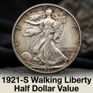 1921-S Walking Liberty Half Dollar Value and What It's Worth Today
