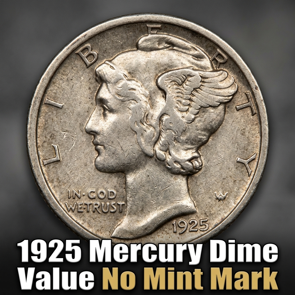 1925 Mercury Dime Value With No Mint Mark and What It's Worth Today