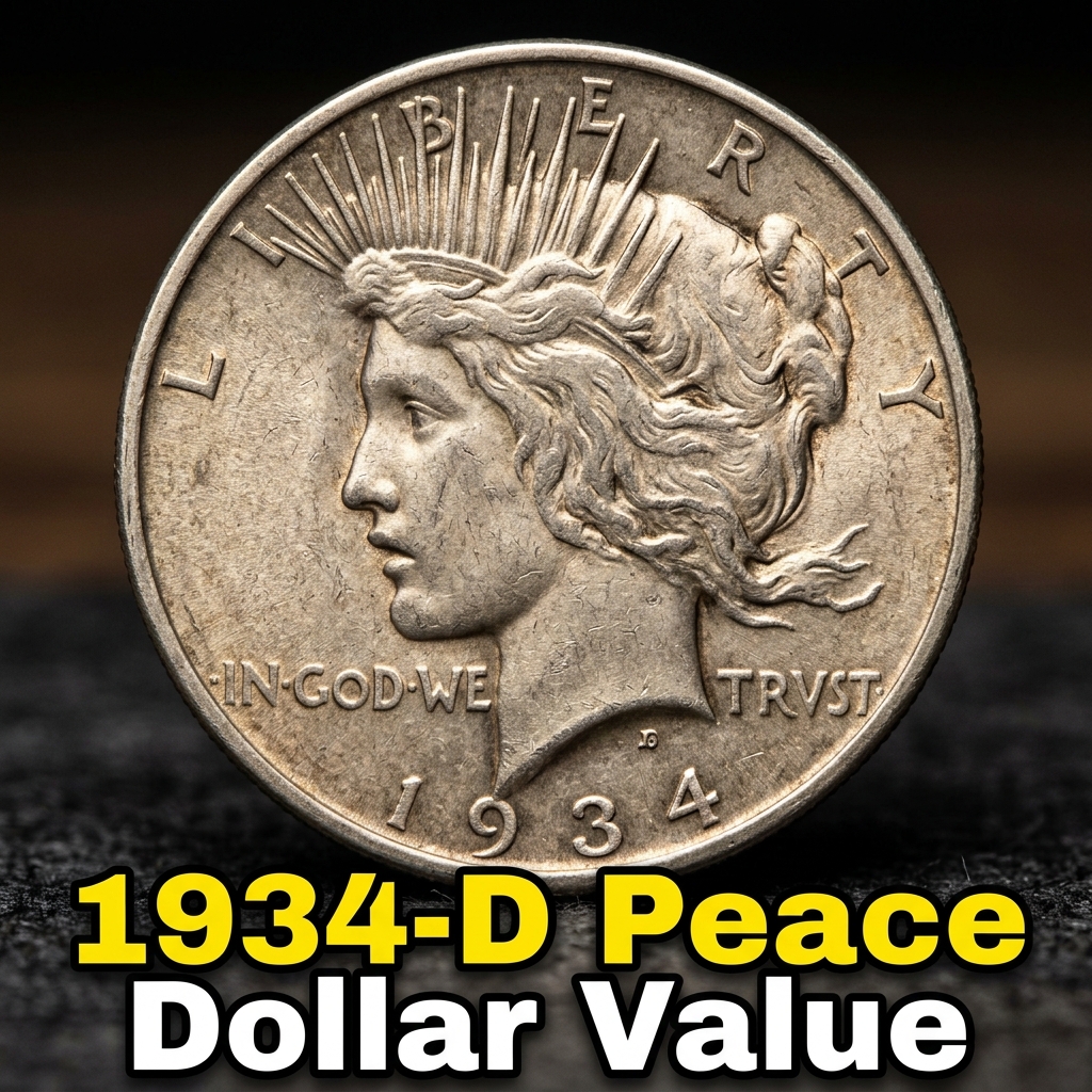 1934-D Peace Dollar Value How Much Is This Denver Mint Silver Dollar Worth