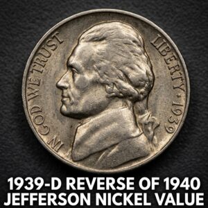 1939-D Reverse of 1940 Jefferson Nickel Value and What It Could Be Worth Today