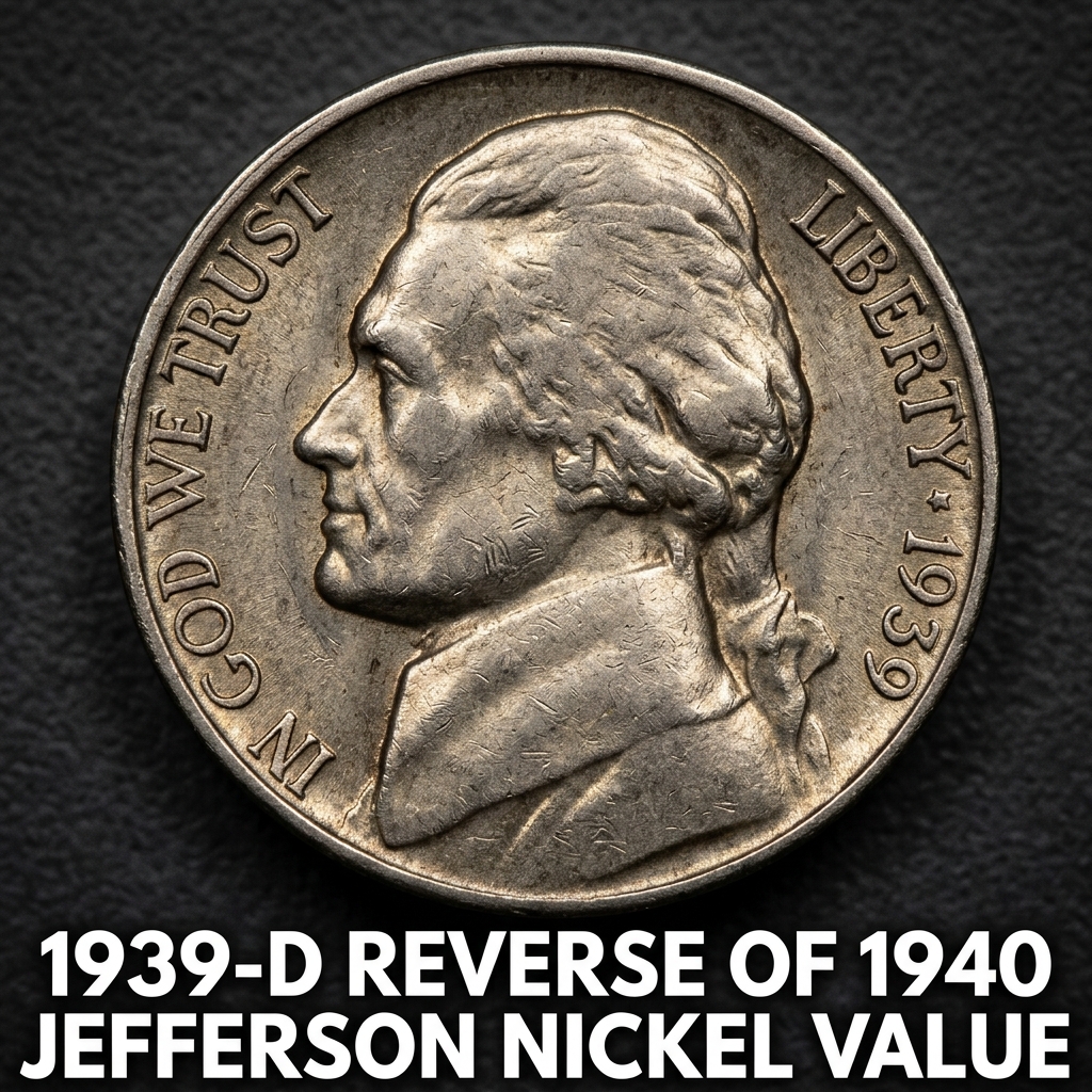 1939-D Reverse of 1940 Jefferson Nickel Value and What It Could Be Worth Today
