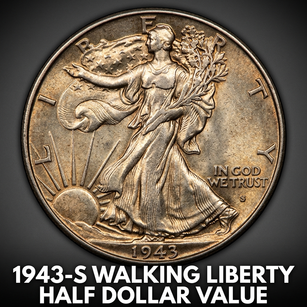 1943-S Walking Liberty Half Dollar Value and What It Could Be Worth Today