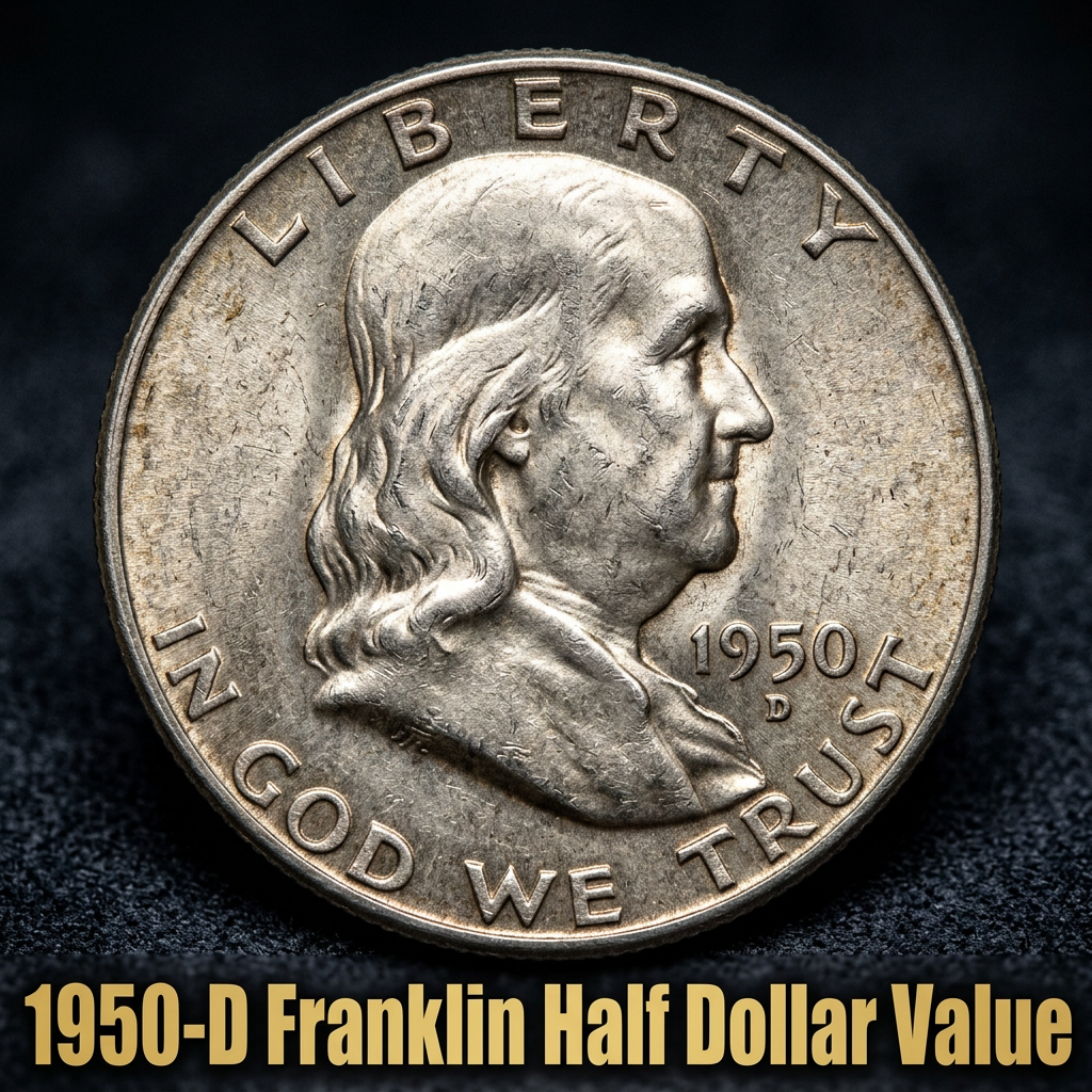1950-D Franklin Half Dollar Value What This Denver Mint Coin Is Really Worth