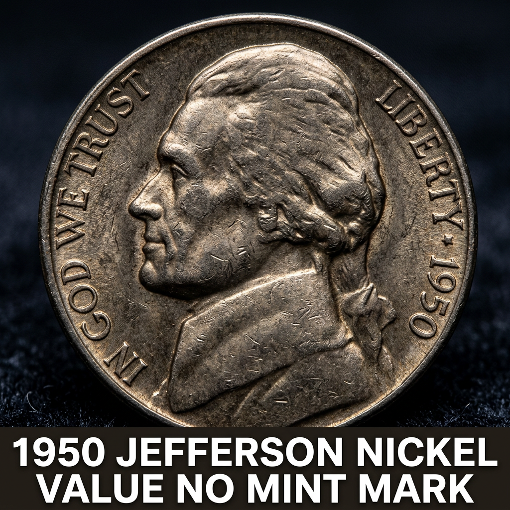 1950 Jefferson Nickel Value No Mint Mark What It's Really Worth
