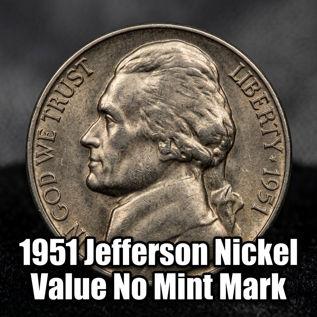 1951 Jefferson Nickel Value No Mint Mark What It's Worth Today
