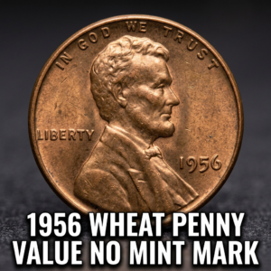 1956 Wheat Penny Value No Mint Mark and What It's Really Worth Today