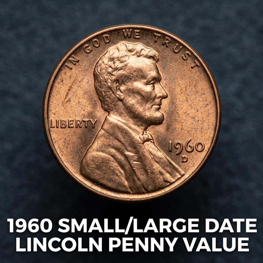 1960 Lincoln Penny Small Date vs Large Date and What Each One Is Worth