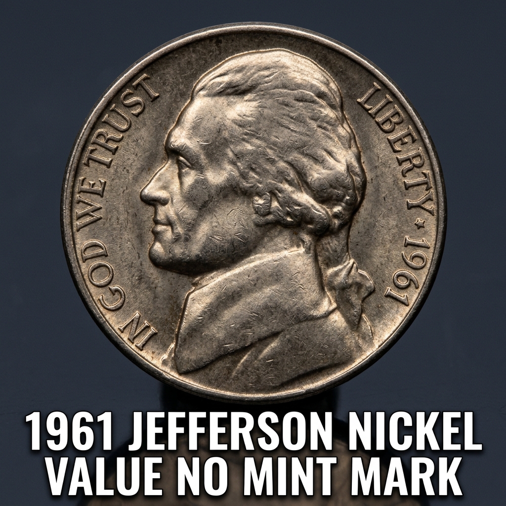 1961 Jefferson Nickel Value No Mint Mark What It's Really Worth