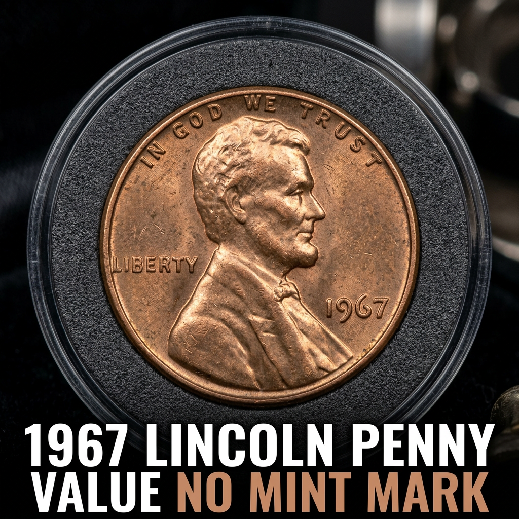 1967 Lincoln Penny Value No Mint Mark and What It's Worth Today