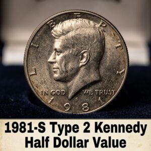 1981-S Type 2 Kennedy Half Dollar Value and What It's Worth Today