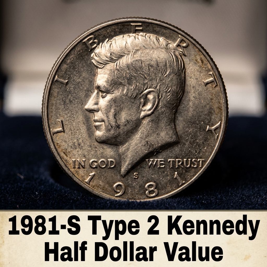 1981-S Type 2 Kennedy Half Dollar Value and What It's Worth Today