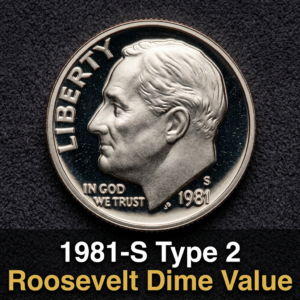 1981-S Type 2 Roosevelt Dime Value and What It's Really Worth Today