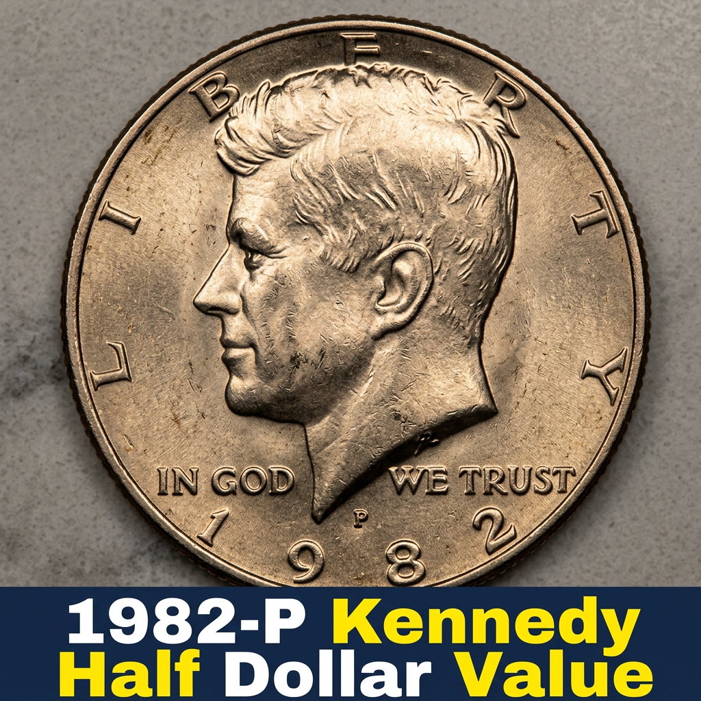 1982-P Kennedy Half Dollar Value Guide What It's Worth Today