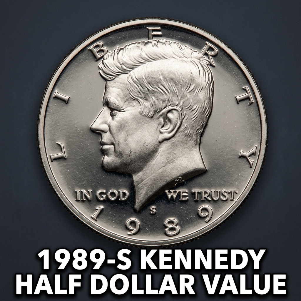 1989-S Kennedy Half Dollar Value and What It's Worth Today