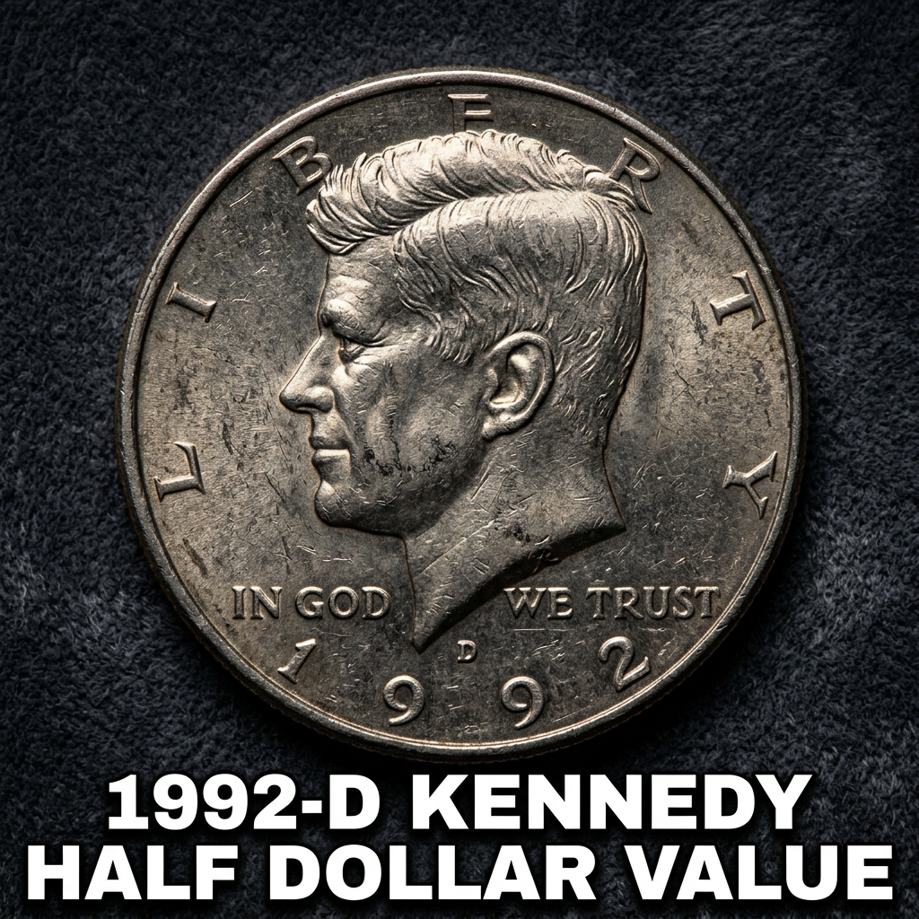 1992-D Kennedy Half Dollar Value and What It's Worth Today