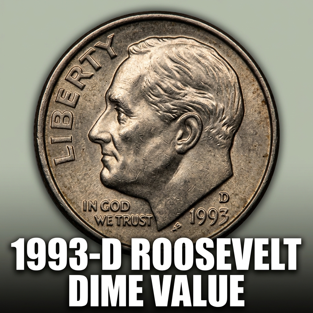 1993-D Roosevelt Dime Value and What It's Actually Worth Today