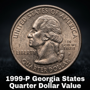 1999-P Georgia State Quarter Dollar Value and What It's Worth Today