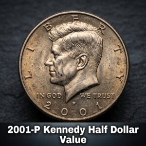 2001-P Kennedy Half Dollar Value and What It's Worth Today