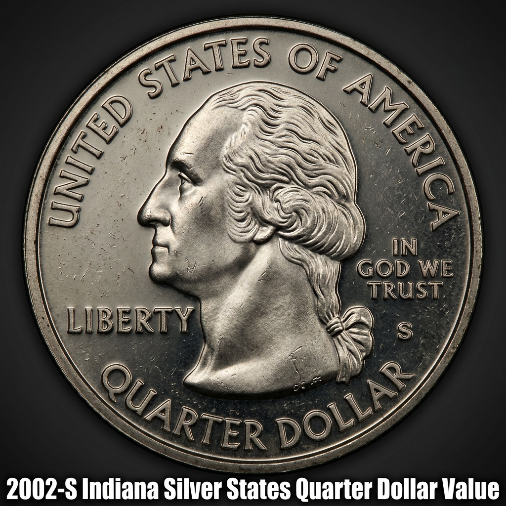 2002-S Indiana Silver Proof Quarter Value and What It's Actually Worth