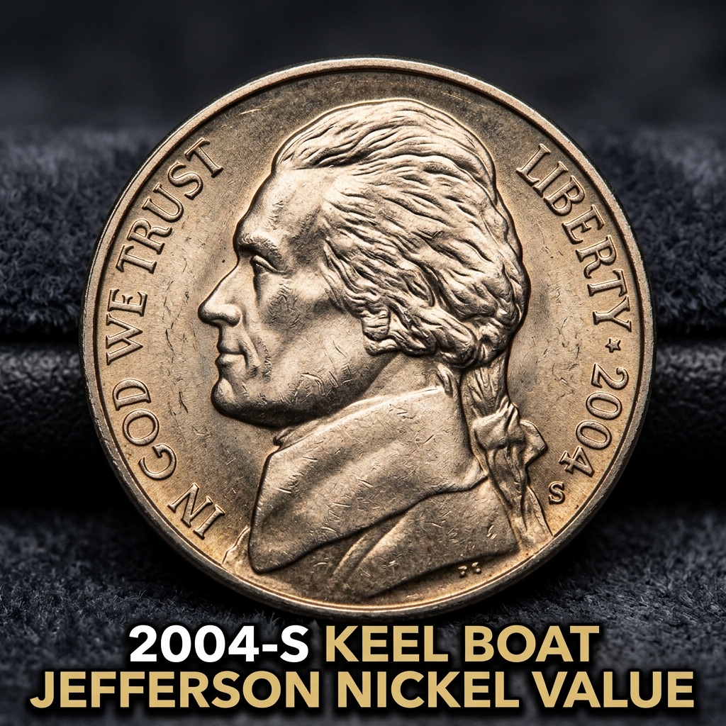 2004-S Keel Boat Jefferson Nickel Value and What It's Worth Today