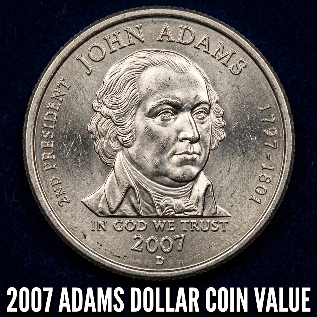 2007 Adams Dollar Coin Value and What It's Really Worth Today
