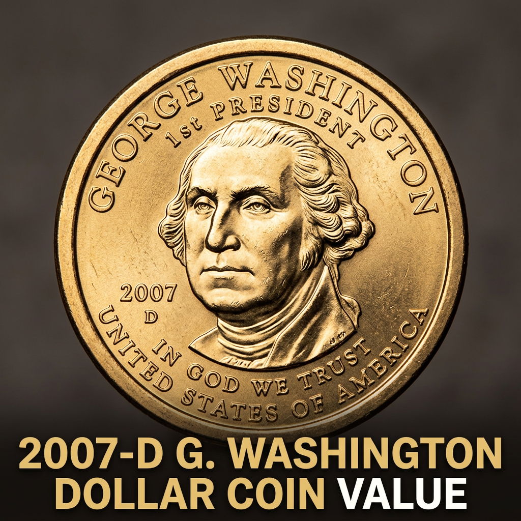 2007-D Washington Dollar Coin Value and What It's Worth Today