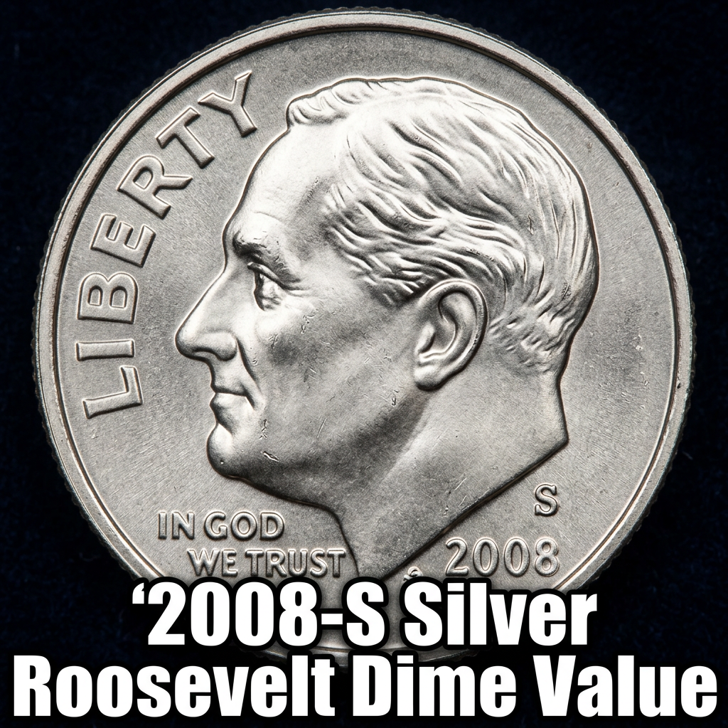 2008-S Silver Roosevelt Dime Value and What It's Actually Worth