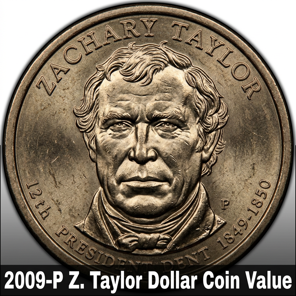 2009-P Zachary Taylor Dollar Coin Value and What It's Worth Today