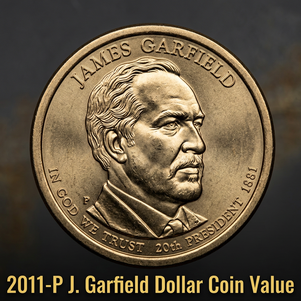 2011-P James Garfield Dollar Coin Value and What It's Worth Today