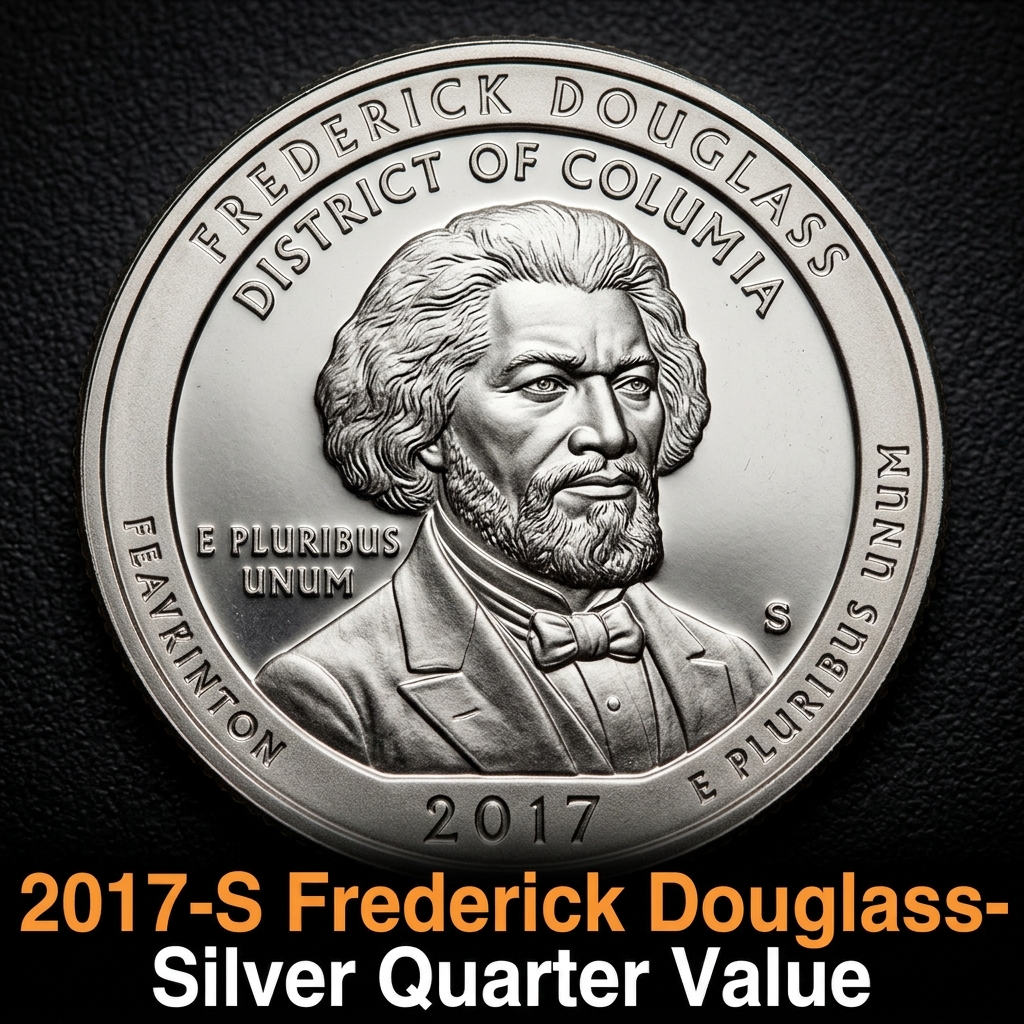 2017-S Frederick Douglass Silver Quarter Worth More Than You Think