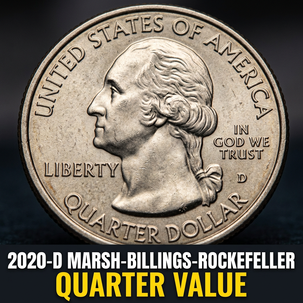 2020-D Marsh-Billings-Rockefeller Quarter Value and What It's Worth Today